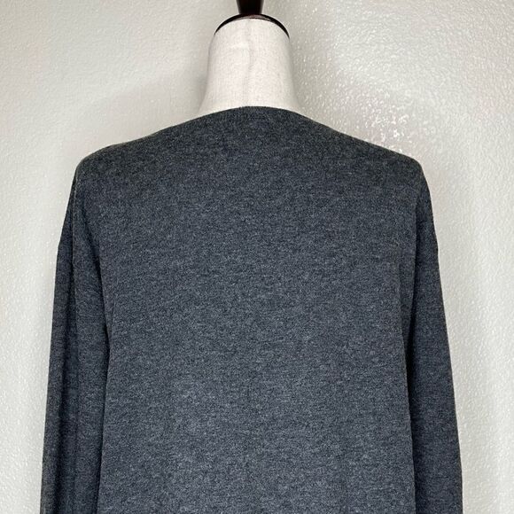 Kuho Wool Blend Gray Long Sleeves Sweater - Picture 7 of 10
